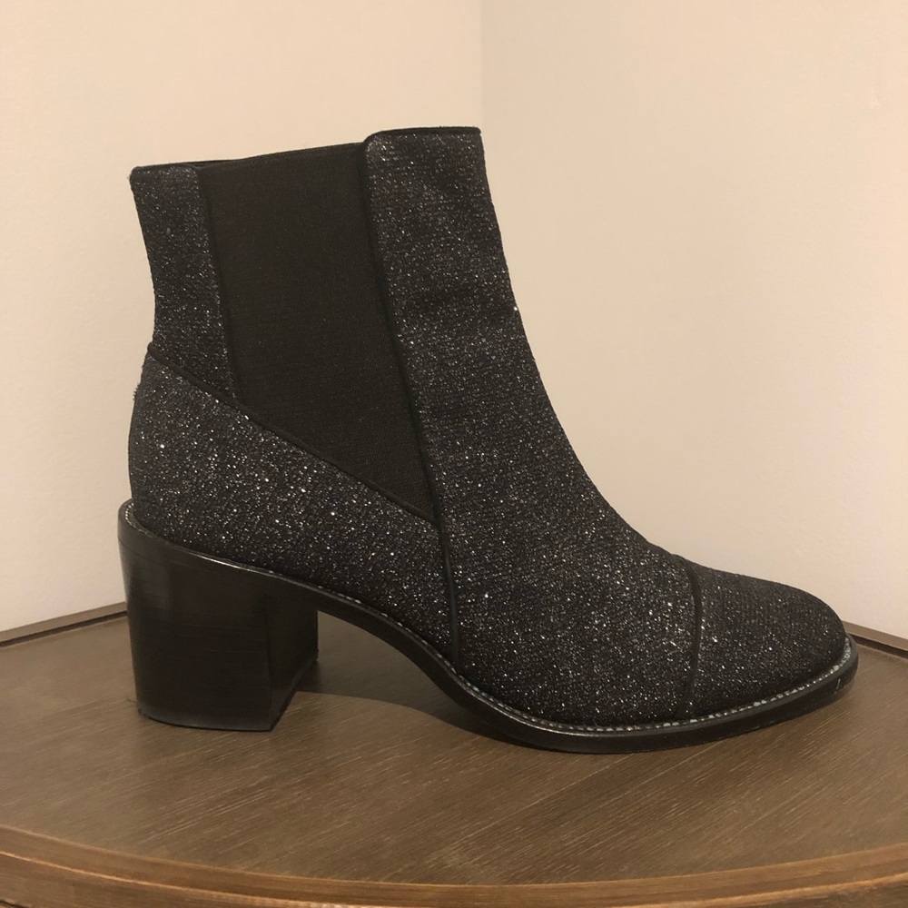 Alexandre Birman Chelsea Glitter Booties 39.5